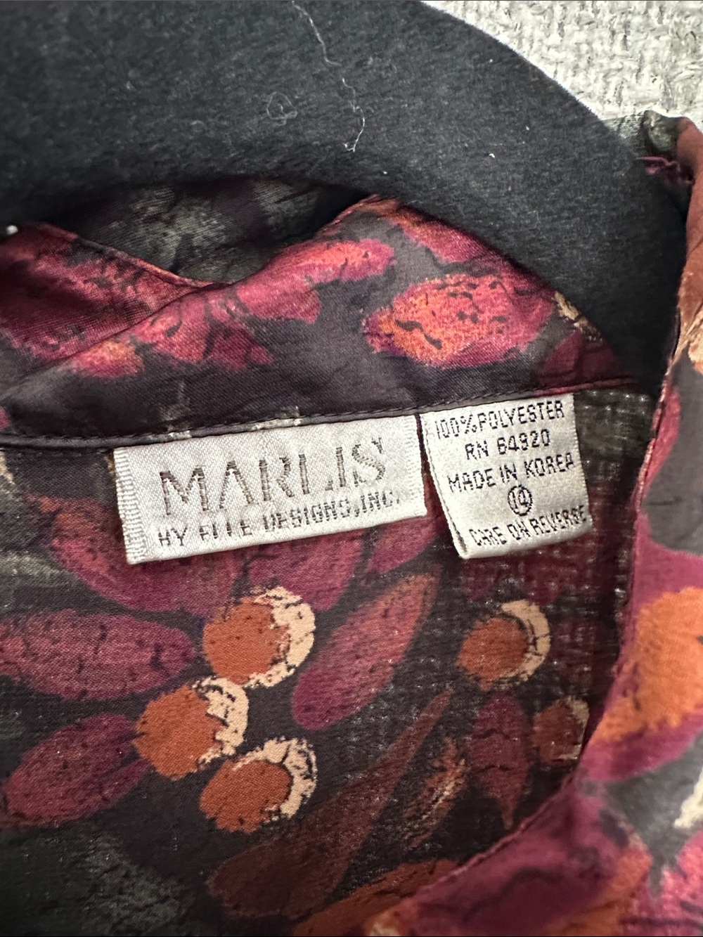 Fall Color Floral Blouse - Picture 2 of 10